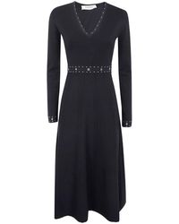 Twinset - Kleedjes ,Zwart ,Zwart Jurk Set Elegant Chic - Lyst