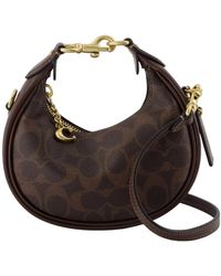 COACH - Braune Canvas-Tasche Mit Abnehmbarem Riemen - Lyst