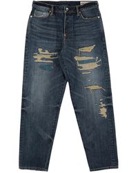 Evisu - Jeans ,Blauw ,Katoen Boro Daicock Selvedge Jeans 2030 - Lyst