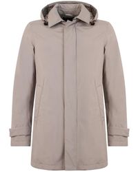 Herno - Jassen ,Bruin ,Polyester Laminar Parka - Lyst