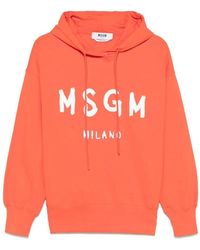 MSGM - Drop Shoulder Pullover - Lyst