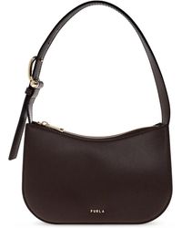 Furla - Tassen ,Bruin ,Leer Schoudertas Sara Small - Lyst