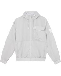 Calvin Klein - Jassen ,Grijs ,Leer Interactieve Sneakers Jacket - Lyst