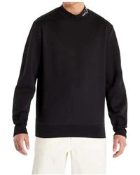 Fred Perry - Halb-zip logo sweatshirt - Lyst