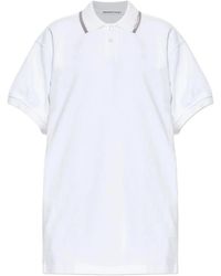 Alexander Wang - Tops ,Wit ,Katoen Relaxte Mini Polo Jurk - Lyst