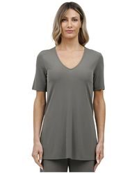 Max Mara - Tops ,Groen ,Katoen Jersey T-Shirt Voor Een Stijlvolle Look - Lyst