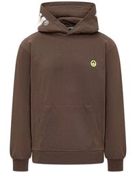 Barrow - Bruine Hoodie Met Logoprint - Lyst