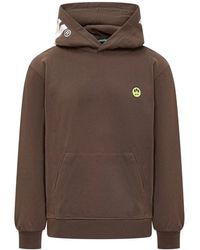 Barrow - Brauner Hoodie Mit Logoaufdruck - Lyst