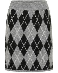 Kaffe - Kasimone Gebreide Rok - Lyst
