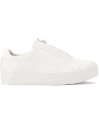 Kazar - Weiße Sneaker Mit Geprägten Monogrammen - Lyst