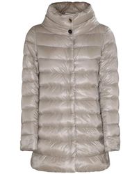 Herno - Amelia Midi Gewatteerde Jas - Lyst