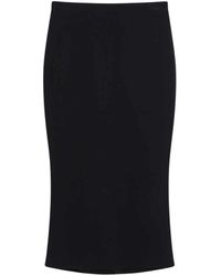Givenchy - Zwarte Lange Rok Gonna Lunga - Lyst