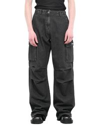 Coperni - Denim Wijde Cargo Jeans - Lyst