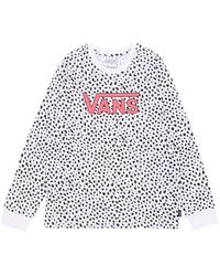 Vans - Tops ,Veelkleurig ,Katoen Dalmation Animal Print Longsleeve - Lyst
