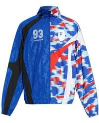 A Bathing Ape - Jassen ,Blauw ,Polyester Jacket Met Logo - Lyst