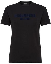 DSquared² - Essentiële Katoenen T-Shirt - Lyst
