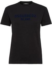 DSquared² - Essentiële Katoenen T-Shirt - Lyst