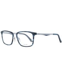 Police - Accessoires ,Blauw ,Blauwe Rechthoekige Optische Brillen Voor Mannen - Lyst