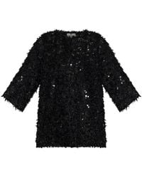 Munthe - Truien & Vesten ,Zwart ,Polyester Vinc Turtleneck Cardigan - Lyst
