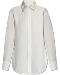 Golden Goose - Camicia con colletto decorativo - Lyst