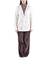 Kangra - Truien & Vesten ,Wit ,Wol Cardigan - Lyst