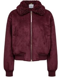 Numph - Faux Fur &Amp; Shearling Jassen - Lyst