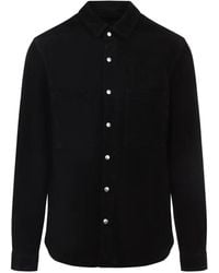 Rick Owens - Suede Leather Outershirt-Uomo - Lyst