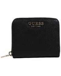 Guess - Accessoires ,Zwart ,Zwarte Damesportemonnee Herfst/Winter Collectie - Lyst