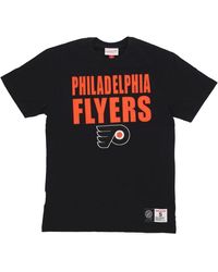 Mitchell & Ness - Tops ,Zwart ,Katoen Nhl Legendarische Slub Tee Hockeyteam Viering - Lyst