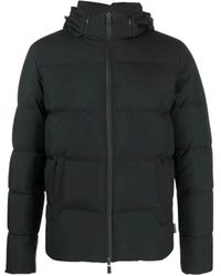 Herno - Jassen ,Zwart ,Zwarte Gore-Tex Windstopper Bomber Jas - Lyst