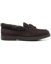 Doucal's - Braune Leder Loafer Casual Schuhe - Lyst