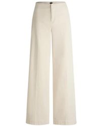 HUGO - Broeken ,Wit ,Katoen Stijlvolle Broek - Lyst