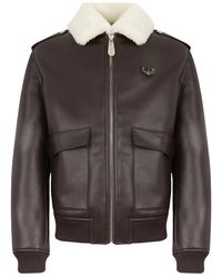 Philipp Plein - Eco Shearling Aviator Jacket - Lyst