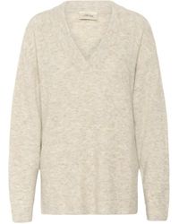 Cream - V-Neck Knitwear - Lyst