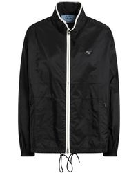 Prada - Vanilla Renylon Zip Blouson - Lyst