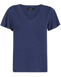 Weekend by Maxmara - V-Ausschnitt Baumwoll T-Shirt - Lyst