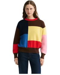Thinking Mu - Ronde Hals Gebreid - Lyst