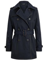 Ralph Lauren - Blt Db Pu Tr-Lined-Trench-Cotton Blend - Lyst
