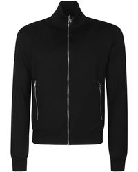Prada - Truien & Vesten ,Zwart ,Wol Cardigan Met Rits - Lyst
