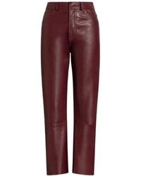 Alberta Ferretti - Leather Trousers - Lyst