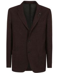 Lardini - Liknit Jas - Lyst