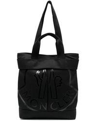 Moncler - Schwarze cut small tote bag - Lyst