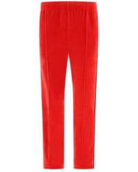 Needles - Rote Velours Trainingshose Aw24 - Lyst