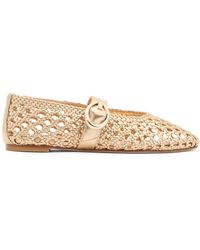Stuart Weitzman - Schoenen ,Geel ,Leer Thea Mary Jane - Lyst