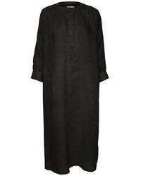 Part Two - Gestreiftes Kleid Mit 3/4 Ärmeln - Lyst