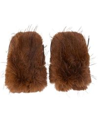Ganni - Fäustlinge Aus Alternative Fur - Lyst
