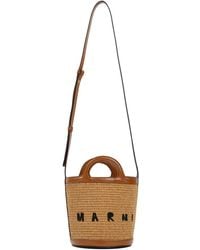 Marni - Tropicalia Mini Bucket Bag Braun - Lyst