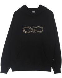 Propaganda - Hoodies & Sweatvesten ,Zwart ,Katoen Zwarte Thorn Logo Hoodie Lichtgewicht Sweatshirt - Lyst