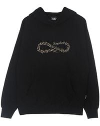 Propaganda - Hoodies & Sweatvesten ,Zwart ,Katoen Zwarte Thorn Logo Hoodie Lichtgewicht Sweatshirt - Lyst