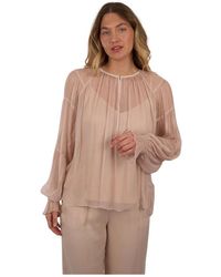 Ivi - Overhemden ,Roze ,Transparante Blouse - Lyst